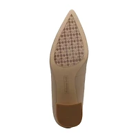 Charles David Ayra Womens Pointed Closed Toe Block Heel Pumps