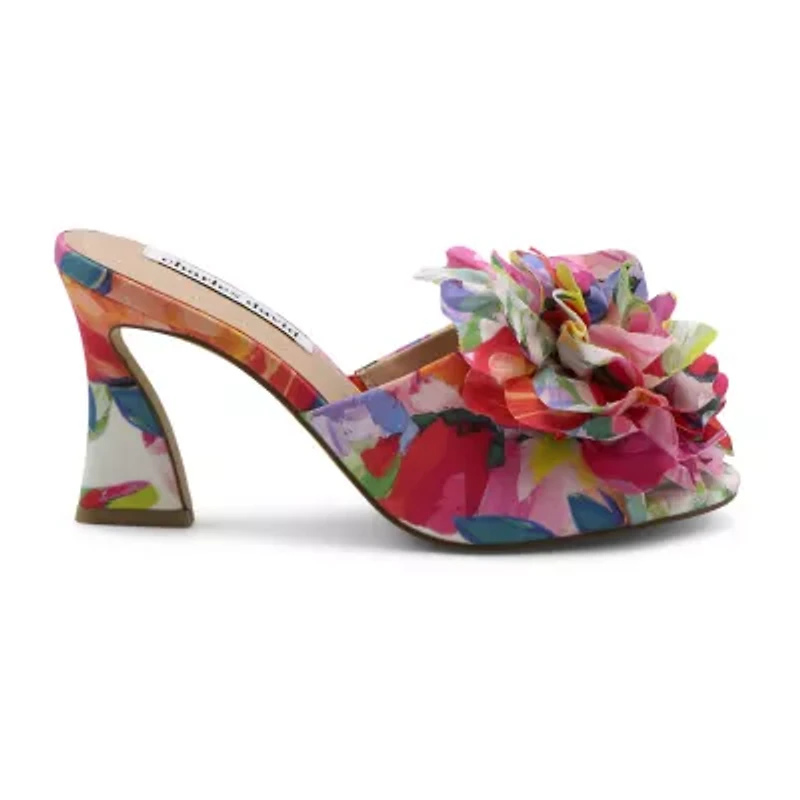 Charles David Kam Womens Round Peep Toe Spool Heel Pumps