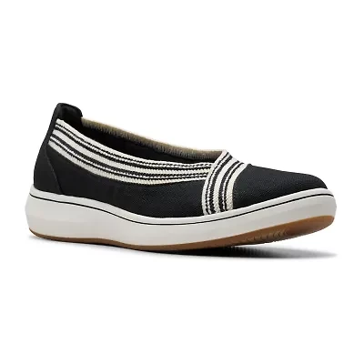 Clarks Cloudsteppers Breezesky Air Womens Round Slip-On Shoe