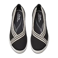Clarks Cloudsteppers Breezesky Air Womens Round Slip-On Shoe