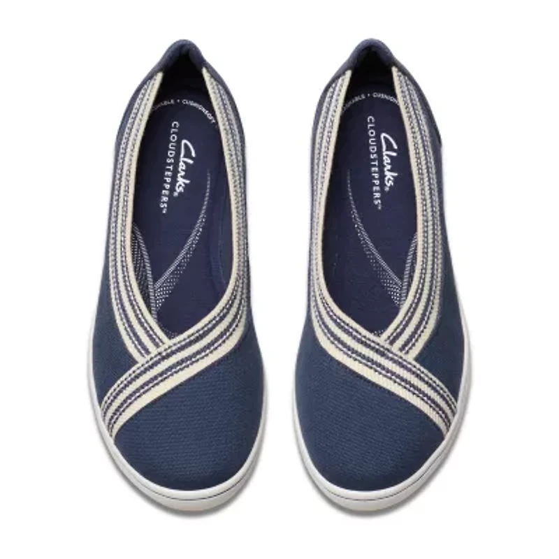 Clarks Cloudsteppers Breezesky Air Womens Round Slip-On Shoe