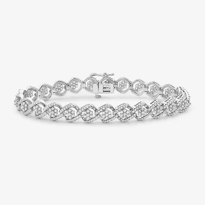 Limited Quantities! Womens 3 CT. T.W. Natural White Diamond 10K White Gold Tennis Bracelet