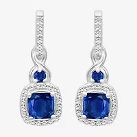 Womens Gemstone & 1/ CT. T.W. Natural Diamond 10K Gold Drop Earrings