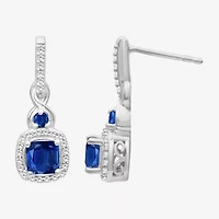 Womens Gemstone & 1/ CT. T.W. Natural Diamond 10K Gold Drop Earrings