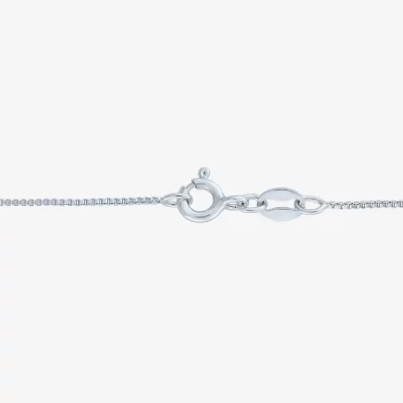 Womens Genuine Blue Aquamarine Sterling Silver Oval 18 Inch Pendant Necklace