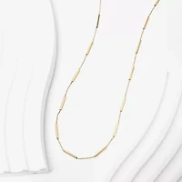 Womens 10K Gold 16 Inch Fashion Chain Necklace