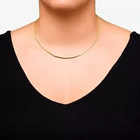 Womens 14K Gold 18 Inch Snake Chain Necklace