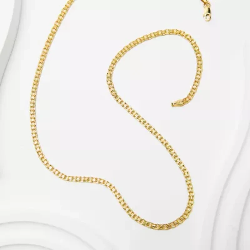 Womens 10K Gold 18 Inch Fashion Chain Necklace