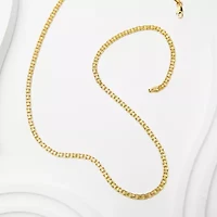 Womens 10K Gold 18 Inch Fashion Chain Necklace