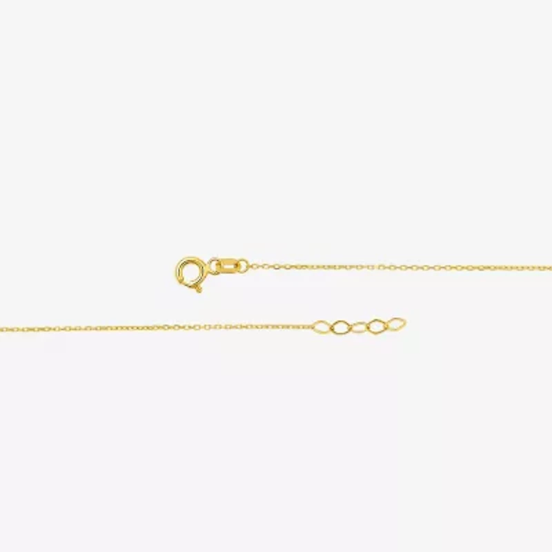 "Love" Womens 10K Gold Heart Charm Bracelet
