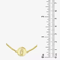 Our Lady Of Guadalupe Womens 14K Gold Charm Bracelet