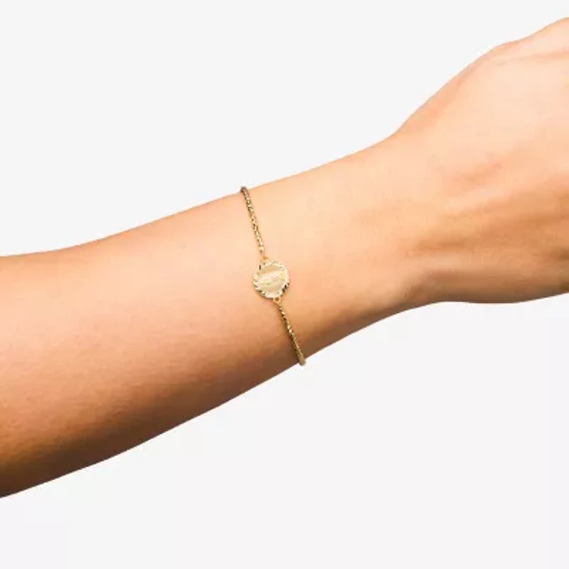 Our Lady Of Guadalupe Womens 14K Gold Charm Bracelet