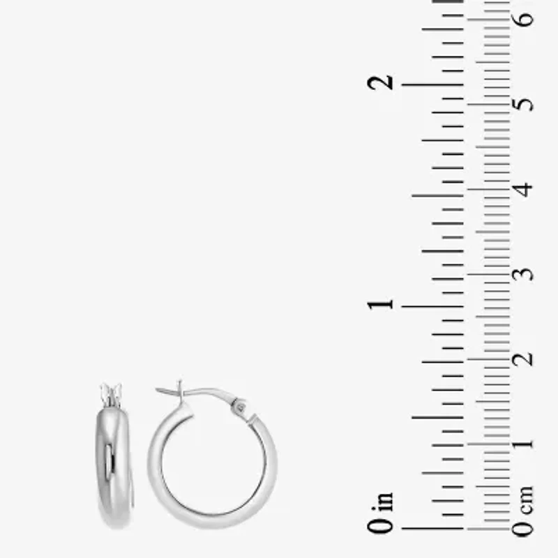 Womens Cubic Zirconia Sterling Silver Round Pair Earring Set