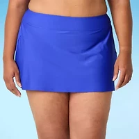 Sonnet Shores Womens Comfort Waistband Neon Plus Swim Skirt
