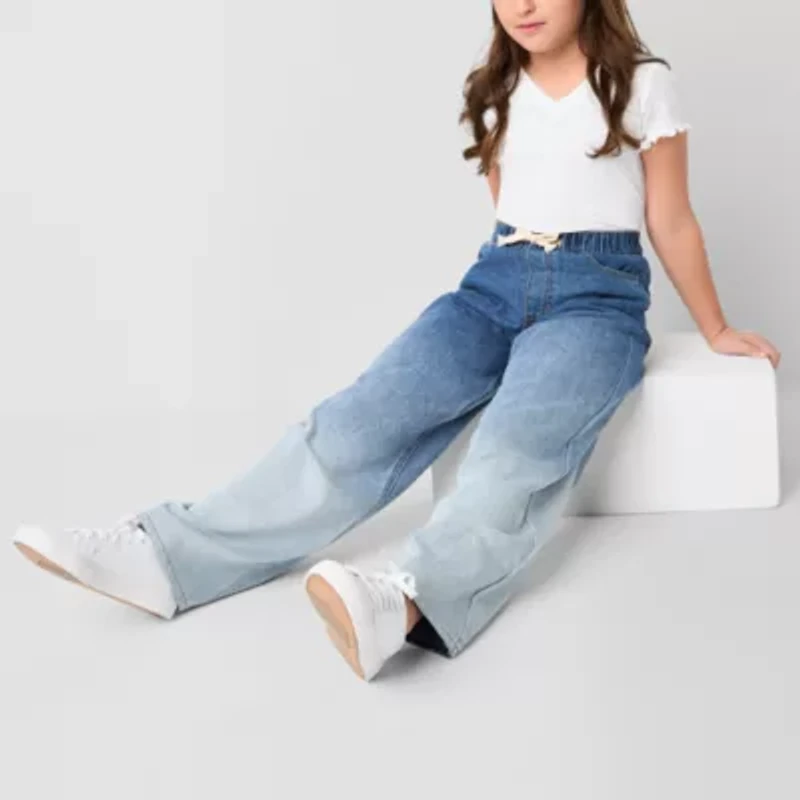 Vanilla Star Big Kid Girls Ultra Cozy Wide Leg Jean