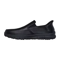 Skechers Nampa Broxtin Mens Moc Closed Toe Work Shoes Wide Width