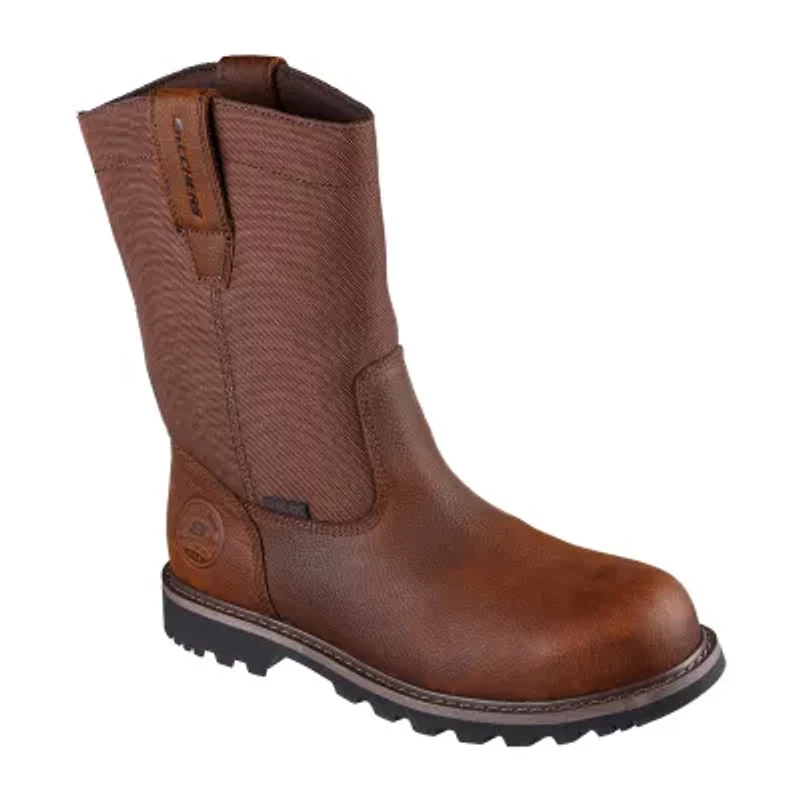 Skechers Mens Longrider Highland Hill Slip Resistant Flat Heel Work Boots