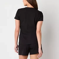 PUMA Womens Crew Neck Short Sleeve Rib T-Shirt