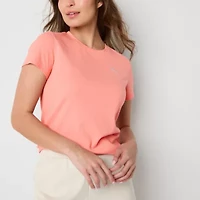 PUMA Womens Crew Neck Short Sleeve Rib T-Shirt