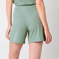 PUMA Womens Rib Pull-On Short