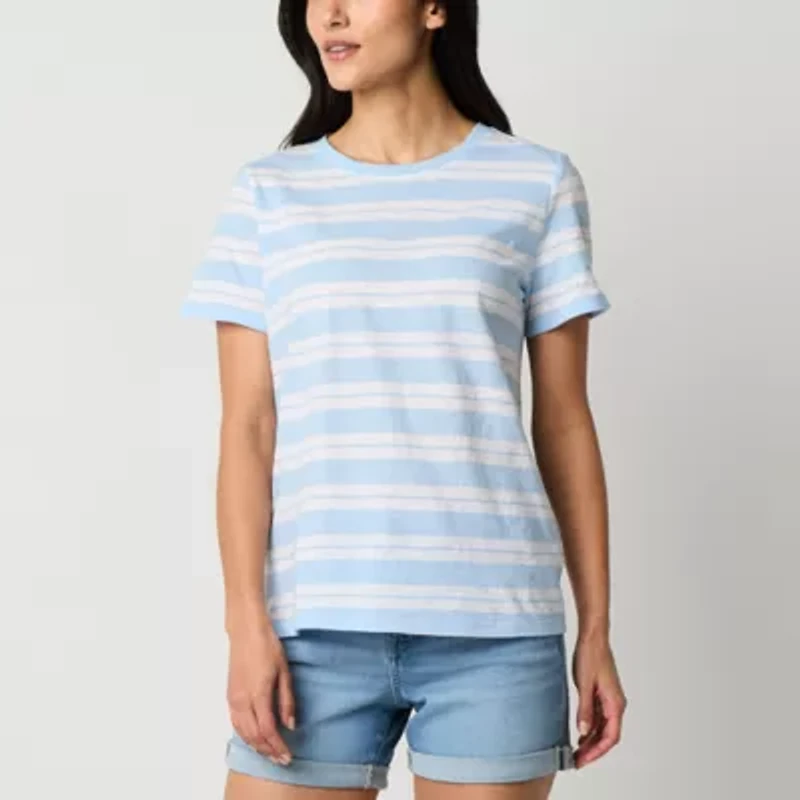 a.n.a Womens Tall Crew Neck Short Sleeve T-Shirt