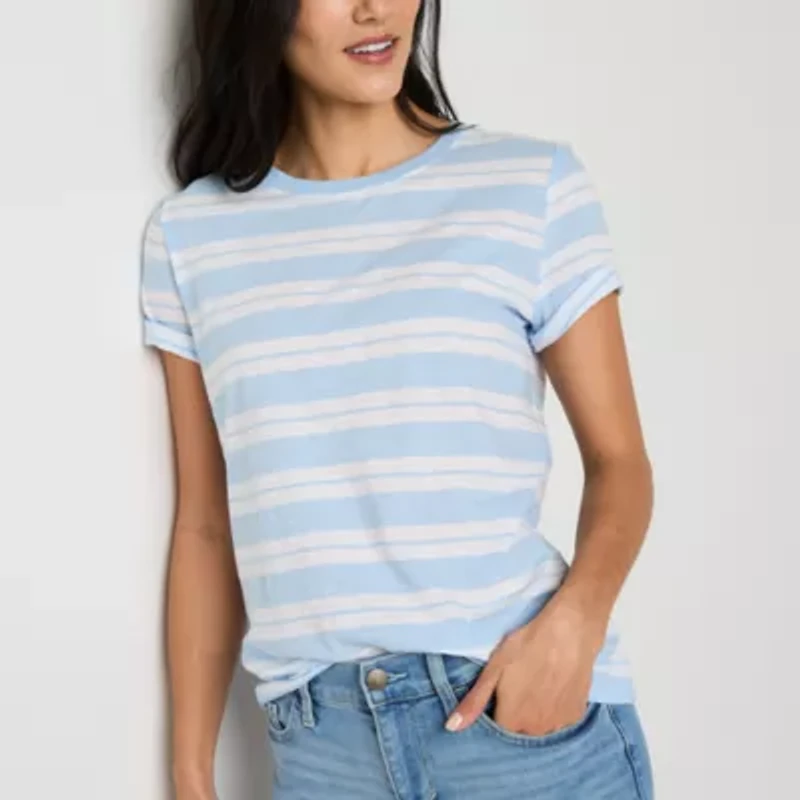 a.n.a Womens Tall Crew Neck Short Sleeve T-Shirt