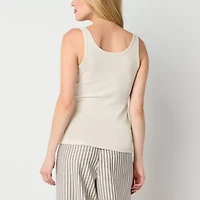 a.n.a Womens Scoop Neck Sleeveless Tall Tank Top