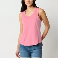 a.n.a Womens U Neck Sleeveless Tall Tank Top