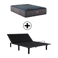 Beautyrest World Class Level Three 14.75" Plush Tight top - Mattress + Adjustable Base