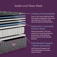 Beautyrest World Class Level Three 14.75" Plush Tight top - Mattress + Adjustable Base