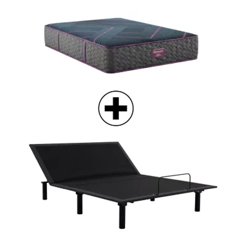 Beautyrest World Class Level Three 13" Plush Tight Top - Mattress + Adjustable Base