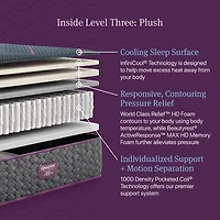 Beautyrest World Class Level Three 13" Plush Tight Top - Mattress + Adjustable Base