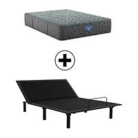 Beautyrest Level One 13" Firm Tight Top - Mattress + Adjustable Base