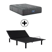 Beautyrest Level Two 14" Plush Tight Top - Mattress + Adjustable Base