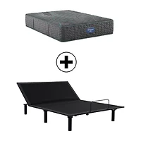 Beautyrest Level Two 13.25" Extra Firm Tight Top - Mattress + Adjustable Base