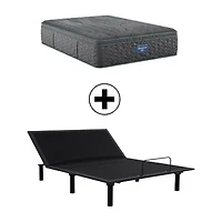 Beautyrest Level Two 14.75" Medium Pillow Top - Mattress + Adjustable Base