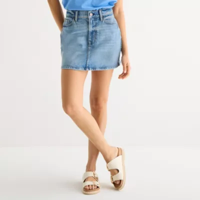 a.n.a Womens Mini Denim Skirt