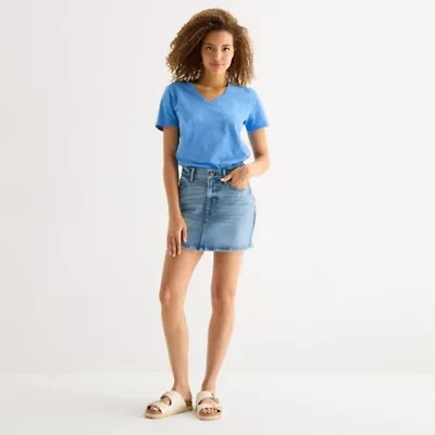 a.n.a Womens Mini Denim Skirt