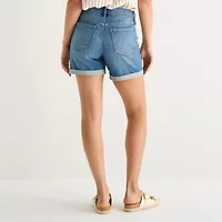 a.n.a Roll Cuff Womens 5" High Rise Denim Short