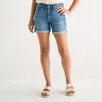 a.n.a Roll Cuff Womens 5" High Rise Denim Short