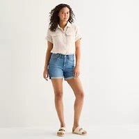 a.n.a Roll Cuff Womens 5" High Rise Denim Short