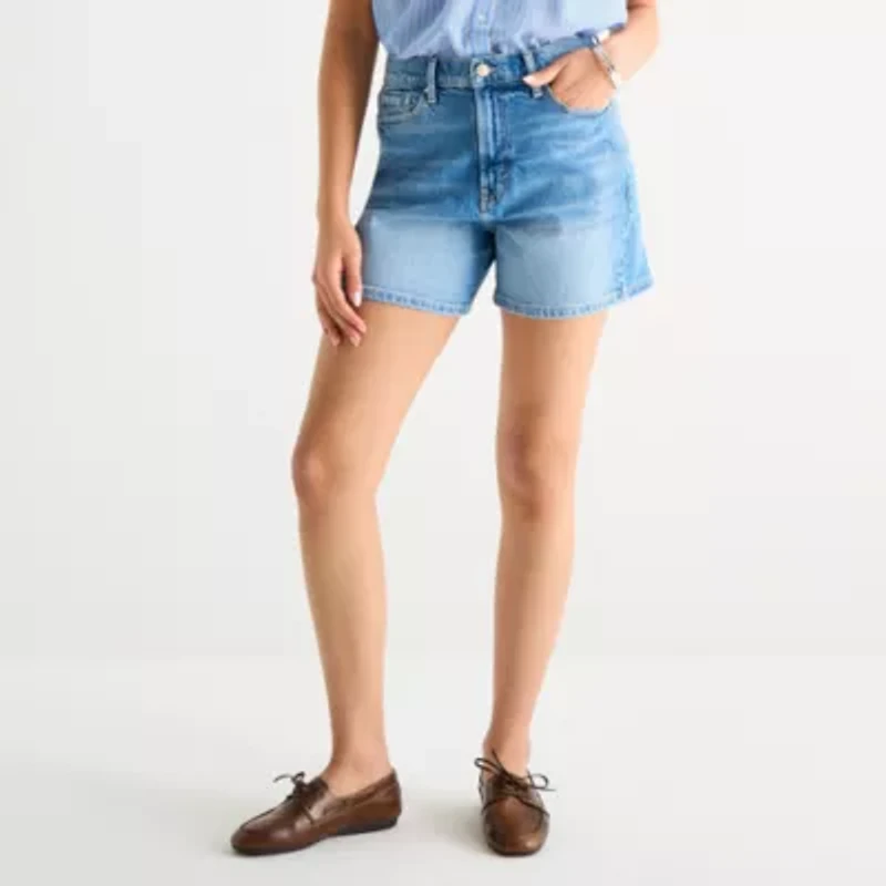 a.n.a Womens Highest Rise Denim Short