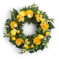 Linden Street Yellow Lemon Wreath