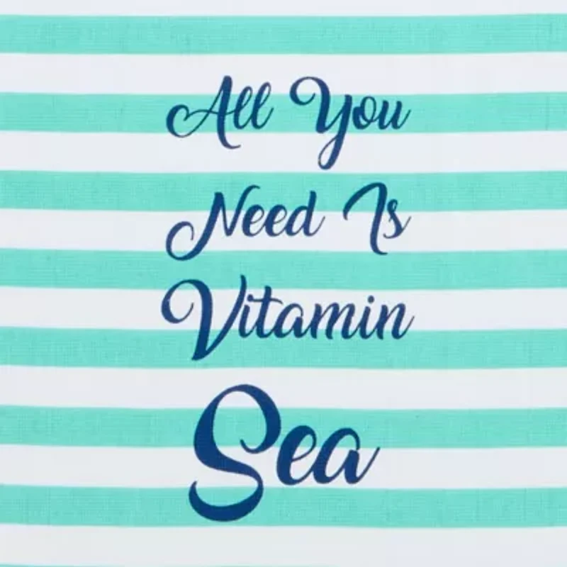 Homewear Coastal Vitamin Sea 2-pc. Kitchen Towel Set