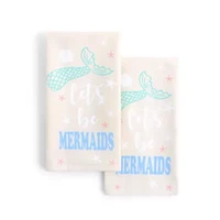 Homewear Coastal Lets Be Mermaids 2-pc. Kitchen Towel Set