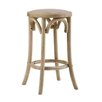 Rae Rattan Seat Backless Counter Stool