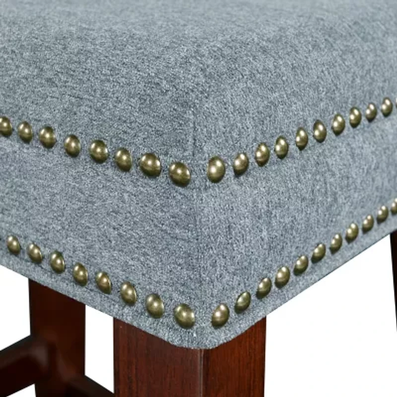 Walt Nailhead Trim Upholstered Counter Stool