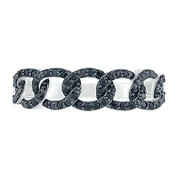 Womens 1/4 CT. T.W. Natural Black Diamond Sterling Silver Cocktail Ring