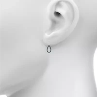 Womens 1/ CT. T.W. Natural Diamond Sterling Silver Pear Drop Earrings