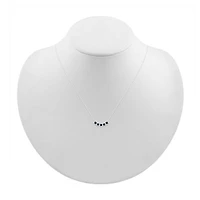 Womens 1/2 CT. T.W. Natural Black Diamond Sterling Silver 18 Inch Pendant Necklace